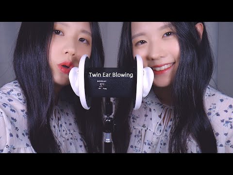 ASMR Twin Ear Blowing Short & Long | Breathing Sound | 3dio | 1Hr (No Talking)