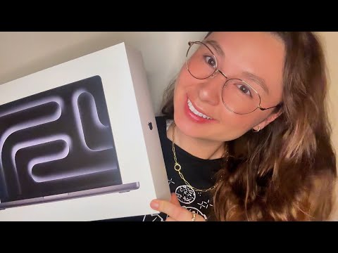 ASMR unboxing MacBook Pro M4 💻👩‍💻🎁