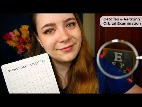 Relaxing Orbital Exam (Palpation, Indication, 1 or 2 Lens Test, Eye Testing) 🩺 ASMR Medical RP