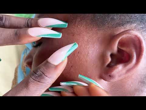 Asmr facial treatment massage: smoothing sound for relaxation 💤😌