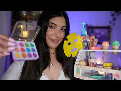 Fall Asleep to 4 ASMR Roleplays (Dentist, Makeup, Ice-Cream Shop, Skincare)