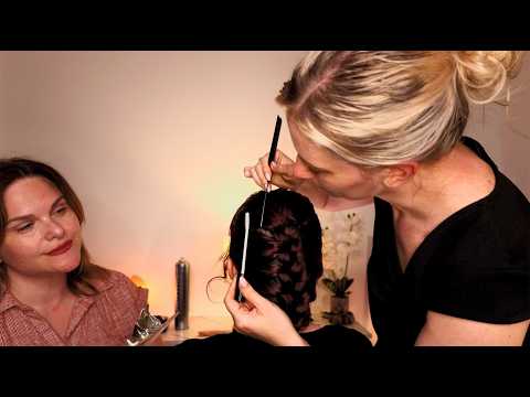 ASMR Perfectionist Real Person Hair Braiding | Assessing & Fixing