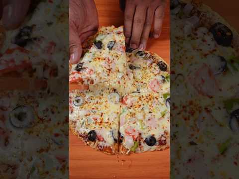 🧀 ASMR Cheese Roti Pizza 🍕 | Crispy & Cheesy Pizza Sounds 🤤#shorts #asmr