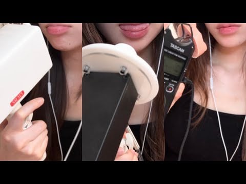 ASMR | 3가지 마이크 이어이팅 입소리 비교하기😙 팅글폭탄이닷!! Intense Mouth Sounds Ear eating for Tingles