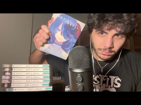 ASMR Boy's Abyss Manga Tapping, Scratching, Page Flipping, Gripping (rambling)