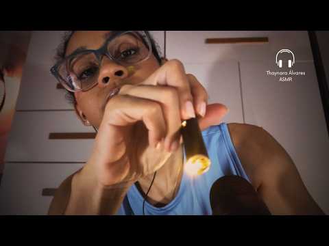 ASMR Consulta de bem-estar 🌿 Check-up completo + Sons próximos + Muito acolhimento