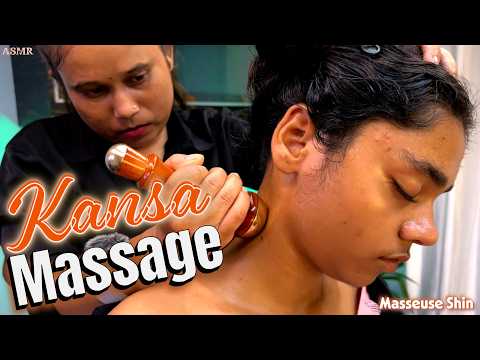 Soothing Kansa Massage Creates Magical Tingling Sensation & Reduce Stress ASMR Head Massage #asmr