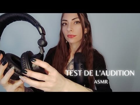 ASMR FRANCAIS | ROLEPLAY MEDECIN ORL | TEST DE L'AUDITION ( BINAURAL, CHUCHOTEMENT PROCHE DU MICRO)