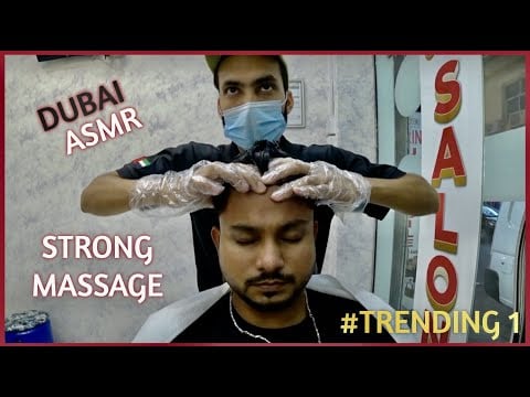 ASMR | Stong Head Massage And Steam Ever 🇦🇪
