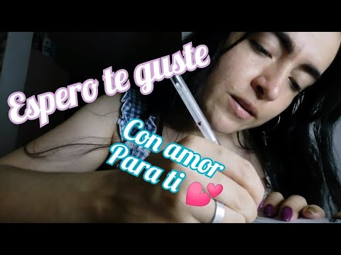 ASMR Roleplay tu novia te hace un dibujo xd