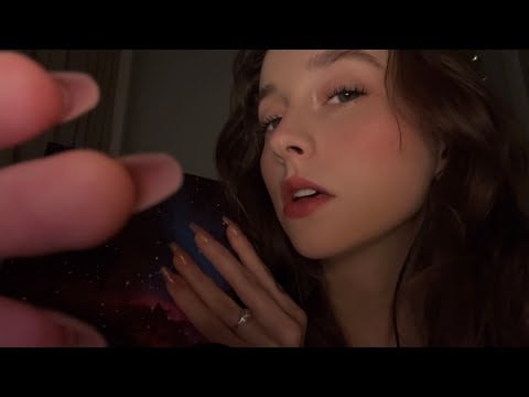 ASMR for people who LOVE close mouth sounds with book tapping