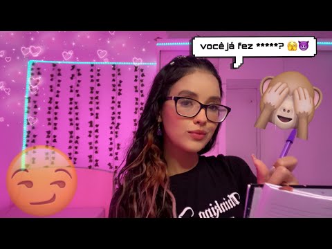 ASMR - TE FAZENDO PERGUNTAS ÍNTIMAS e DESCONFORTÁVEIS