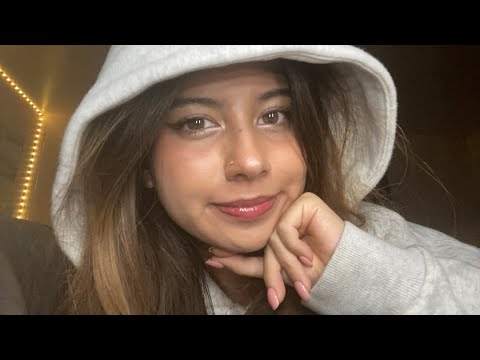 ASMR random girl talks to you in the library (soft spoken, personal attention, white noise)