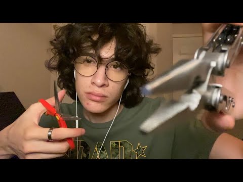 ASMR Plucking, Brushing, and Cutting Away Your Negative Energy ✂️