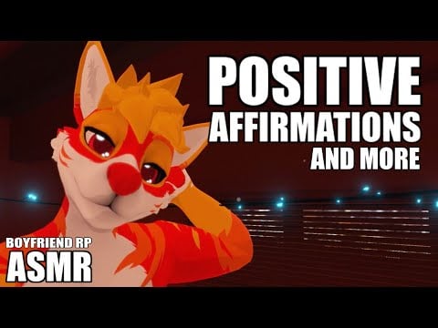 [FURRY ASMR] Comforting you with positive affirmations (Boyfriend RP) 😊 [playfoam, orbeez and more]
