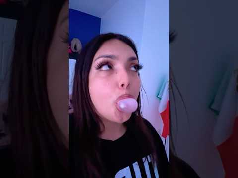 BUBBLE GUM ASMR | blowing bubble gum pop sounds #bubblegumblowing #bubblegum