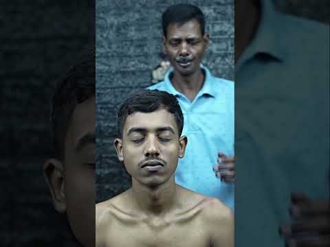 Crunchy Neck Cracking Indian Old School Head Massage ASMR #shorts