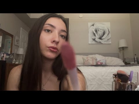 ASMR: beauty counter soft glam makeup 💄💗 (soft spoken, lofi, unintentional)