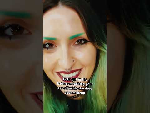 ⚰️GOTH GIRLS DO THE BEST MAKEUP Pt13⚰️ #asmr #gothvibes #asmrmakeup #asmrroleplay #tingles