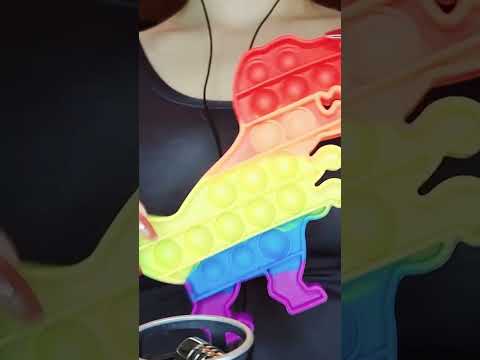 ASMR popular ASMR Long Nails Making Satisfying Sounds on Pop It ストレス解消ASMR