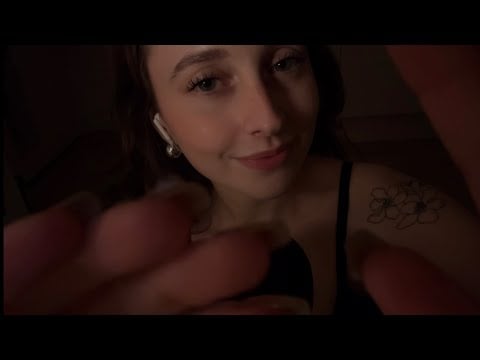 ASMR repeating ‘relax’ with super close hand movements for deep relaxation