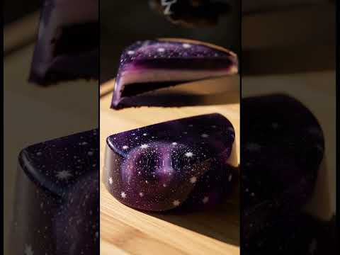 ​⚠️ The Unbelievable Texture of a Space Cake: Satisfying ASMR Cutting You Need to See.