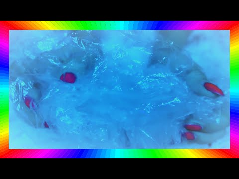 ASMR: Plastic Cellophane Color Changing Crinkles (No Talking)