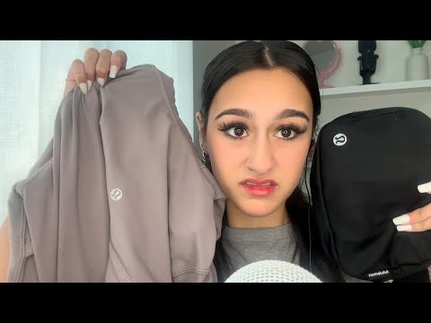 ASMR| Kinda rude Lululemon employee scans your items.. 😒￼