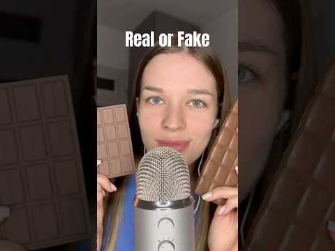 что выберешь ты? #asmr #chocolate #realorfake