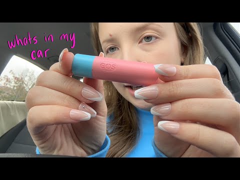 ASMR | WHATS IN MY CAR ✨up-close LOFI triggers✨