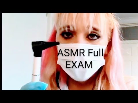 ASMR full EXAMINATION GLOVES 🧤 and MASK 😷