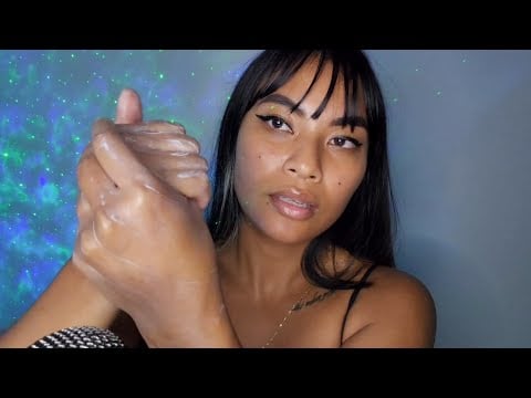 ASMR Lotion , Mouth Sounds And Hand Movements (No Talking)