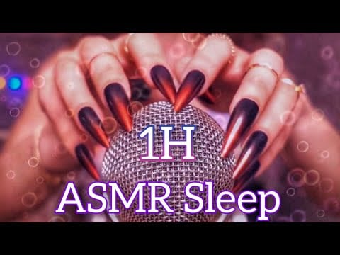 ASMR 1 Hour for Sleep ❤️ Mic Scratching, Ear Cleaning, Mic Brushing, Layered Visual No Talking ASMR