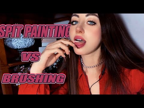 ASMR {SPT PAINTING VS BRUSHING} The Marathon of Mouth Sounds, Day 2 | High Sensitivity, Best Tingles