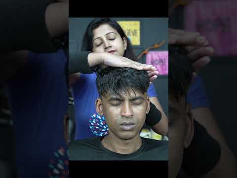 She Doing Massage With Bones | ASMR Bone Massage Therapy | Barber Girl Chaitali #shorts #asmr