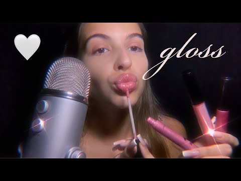 ASMR SONS DE GLOSS MOLHADOS COM ESTALINHOS 💋💄 Lipgloss Application