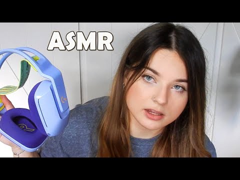 ASMR Unboxing Keyboard & Headset Strap (Logitech G915) | whispering, tapping, crinkling