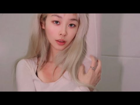 ASMR fabric scratching,skin tapping,belly oil,trousers scraping
