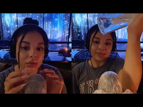 ASMR Mouth Sounds, Mic Scratching & Rain 🌧