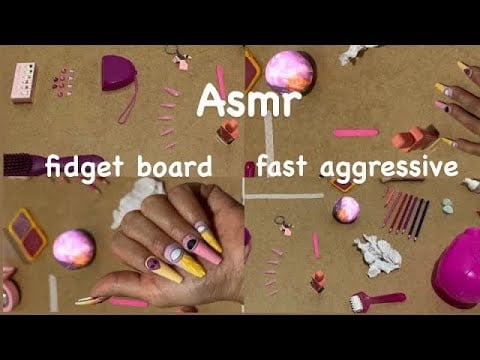 asmr com tábua antiestresse #asmrfastandaggressive 