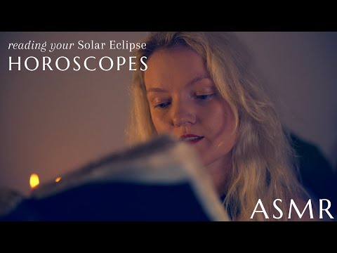 [ASMR] Soft Spoken Horoscopes, Cozy Reading, Libra Solar Eclipse, with the Zine Witch