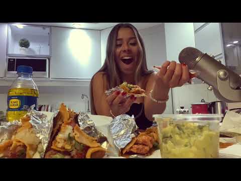 ASMR ESPAÑOL - PROBANDO TACOS MEXICANOS 🌮 VALE ASMR