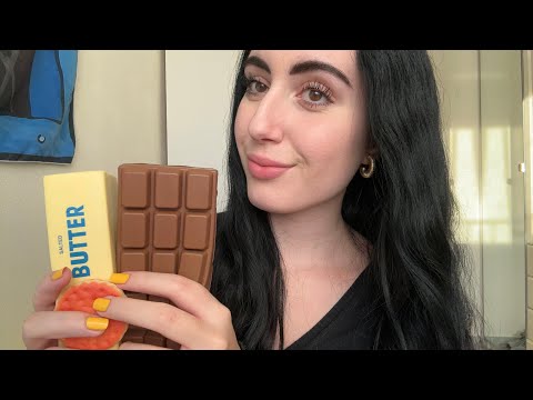 ASMR ~ SQUISHY FOOD SOUNDS & VISUALS (mouth sounds) #asmr 
