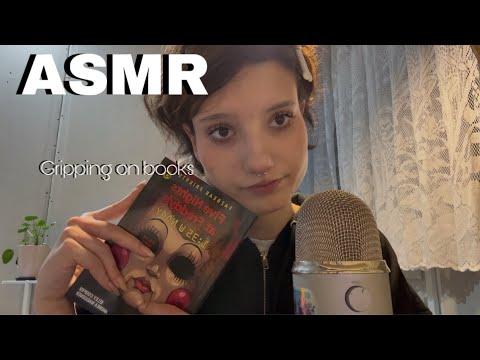 ASMR || Gripping on books 📕 