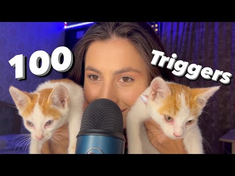 Asmr 100 triggers in 1 minute