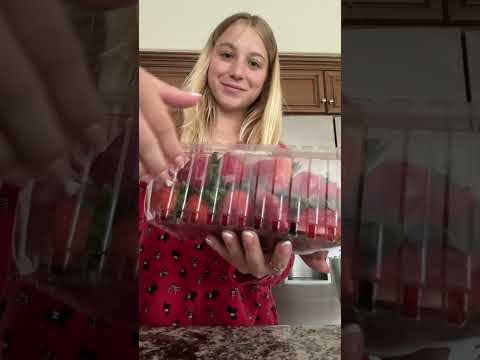 ASMR: Making Chia Seed Pudding 🍓🫐 #asmr  #asmrsounds