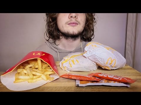 ASMR MCDONALD'S BURGER MUKBANG | TÜRKÇE ASMR 🍔🍟