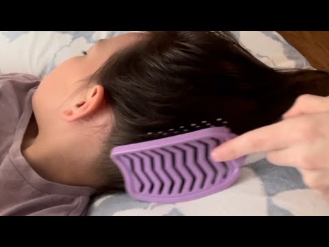 ASMR HAIR BRUSHING | NAPE ATTENTION | Head Massage | Scalp Scratching | Hair Play ASMR Sounds | Lofi