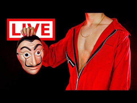 ASMR LIVE LA CASA DE PAPEL: VENHA DORMIR ANTES QUE ACABE!!