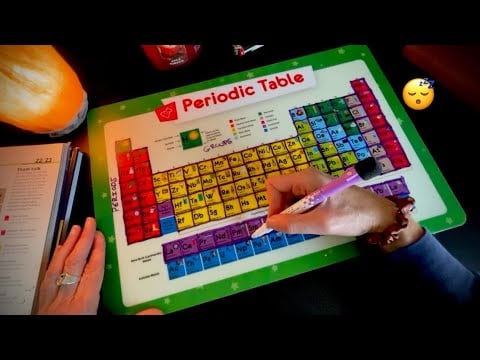 Whispered ASMR | Tracing the Periodic Table with Gentle Hand Movements